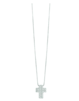 Collier Bliss in Or blanc Diamante 0.12 Ct 20092714 - 20092714